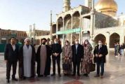 حضور سفیر آلمان درحرم حضرت معصومه(س) و مسجد مقدس جمکران